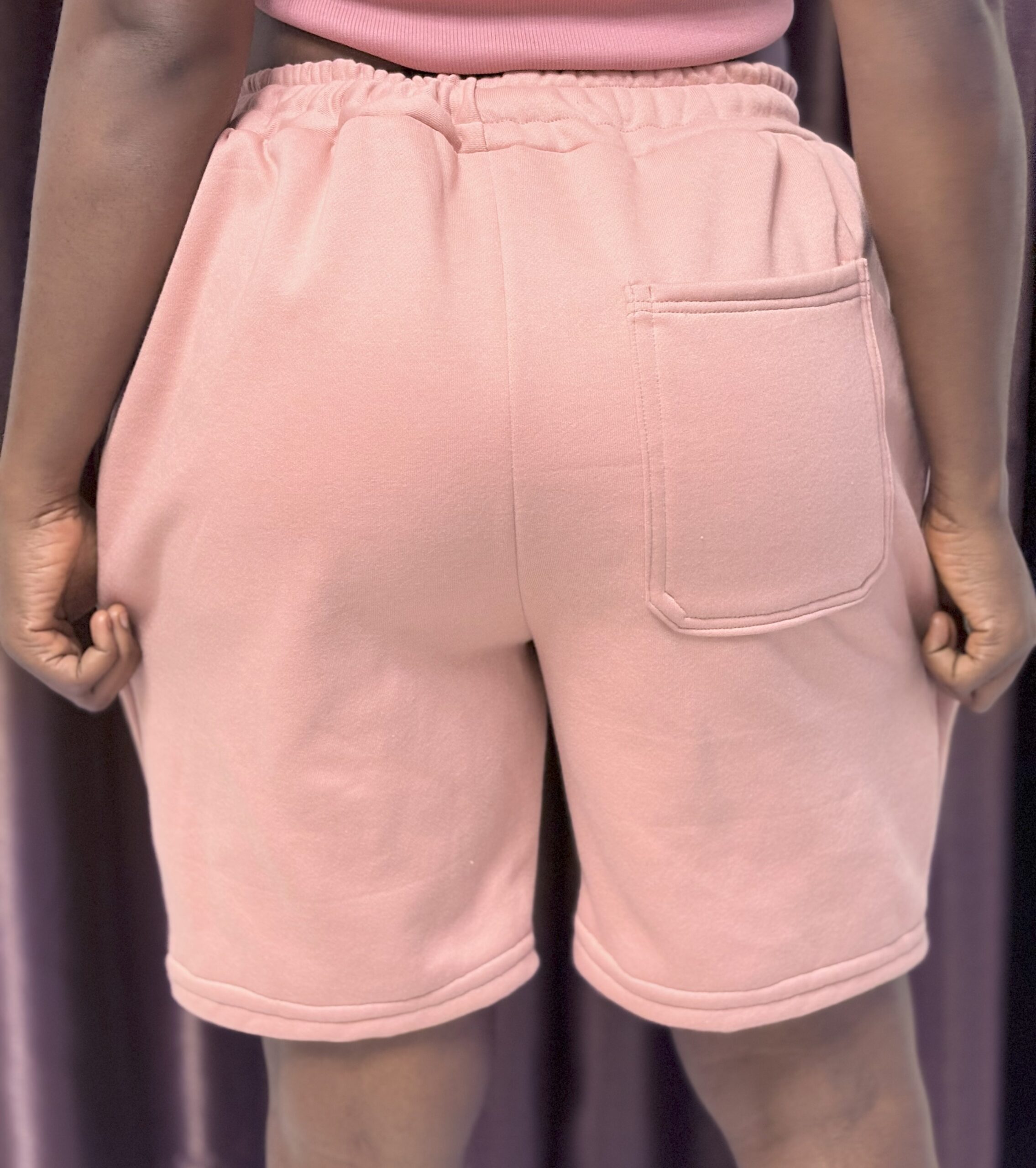 Unisex Comfort Fit Casual Shorts – Pink